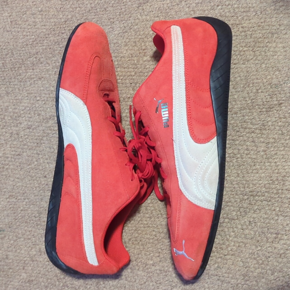 Puma SpeedCat LS Red White Men’s Motorsport Shoes Rare 380173-04 Size 13 - Picture 3 of 8